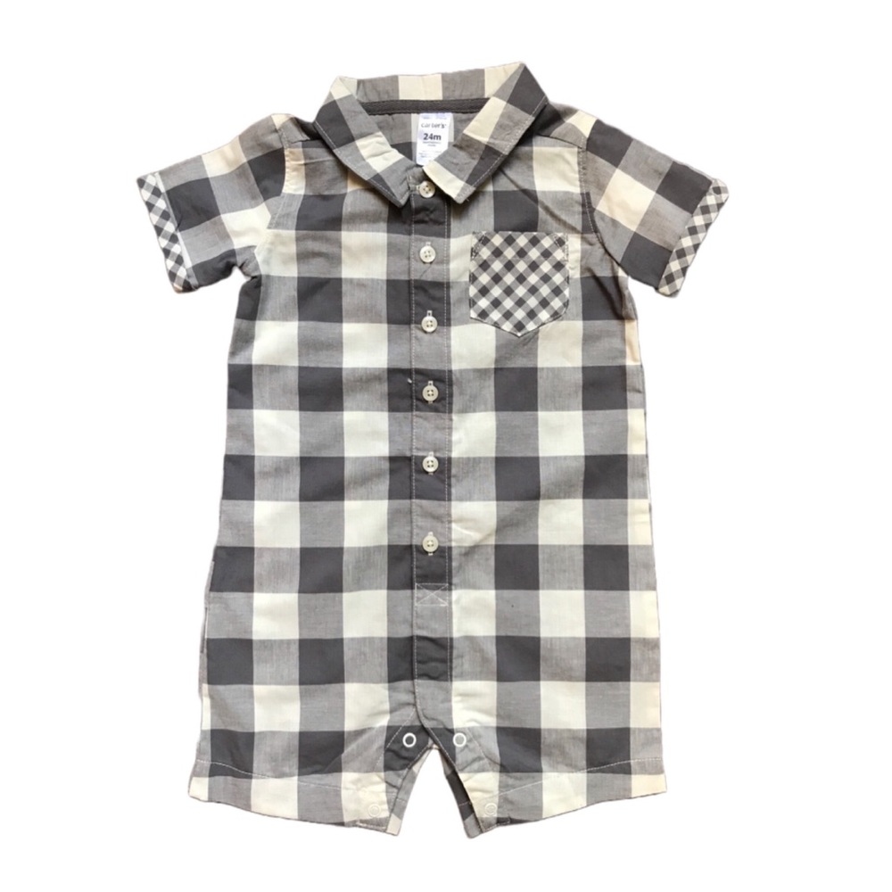 🚩SALE CARTERS BABY SHORTS ROMPER SIZE 24 MONTHS
